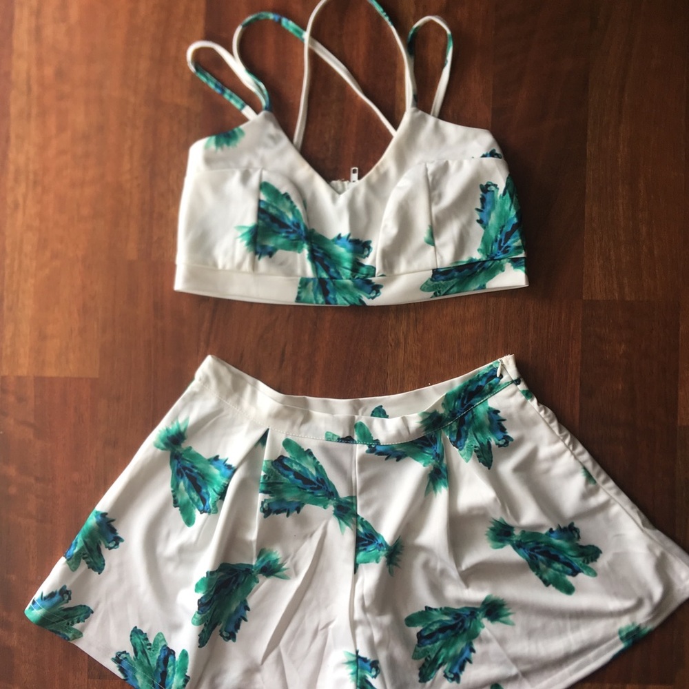 2 piece floral set